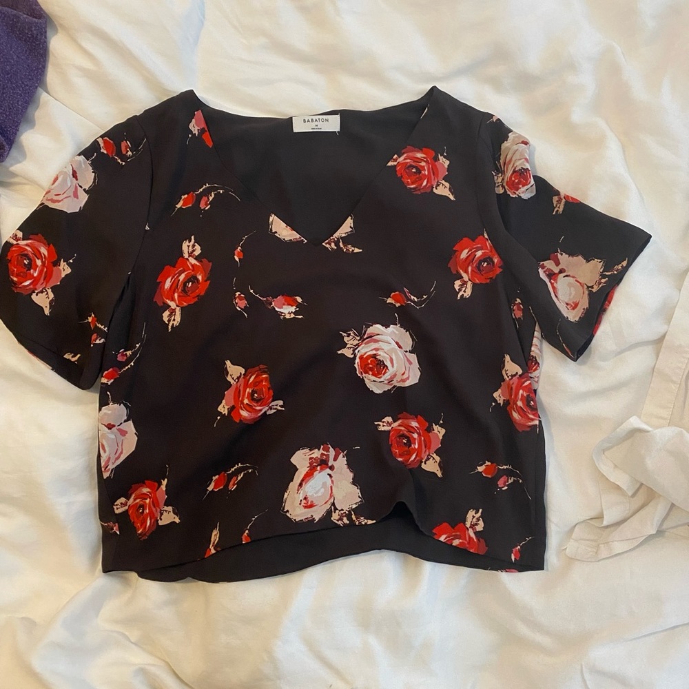 Babaton cropped blouse - used less than 10 times